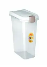 Stefanplast Прозрачный контейнер для корма для собак и кошек, с белой крышкой