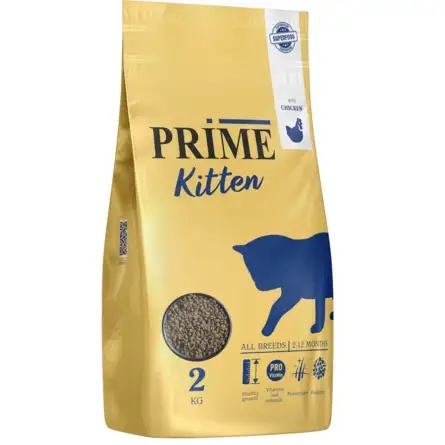Купить prime kitten сухой корм для котят 2-12 мес с курицей