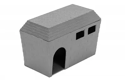 Купить homepet домик для грызунов пластиковый серый