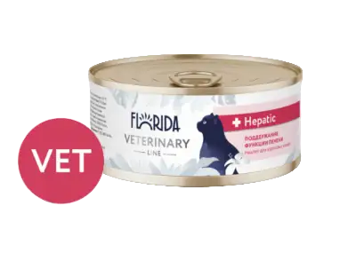 Купить florida vet hepatic консервы для взрослых кошек для поддержания функции печени