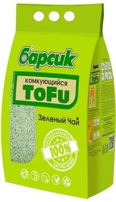 Купить Барсик наполнитель для кошек комкующийся tofu Зеленый чай