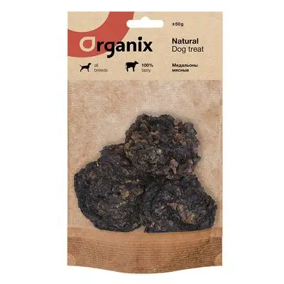 Купить organix премиум лакомство для собак Мясные медальоны