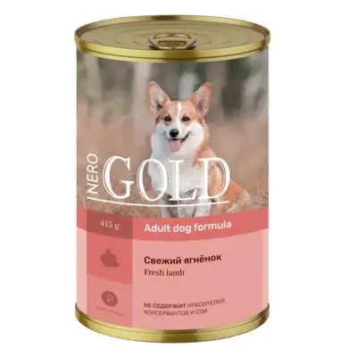 Купить nero gold super premium консервы для собак "свежий ягненок", (lamb)