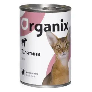 Купить organix консервы для кошек с телятиной