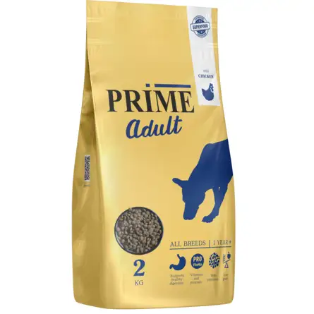 Купить prime adult сухой корм для взрослых собак всех пород с курицей