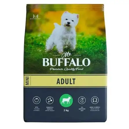 Купить mr.buffalo adult mini сухой корм для взрослых собак мелких пород, ягненок