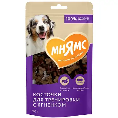 Мнямс тренировочные лакомства для собак Косточки с ягненком