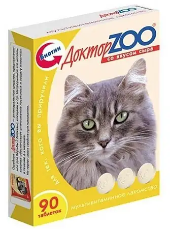 Купить ДОКТОР zoo Мультивитаминное лакомство для кошек (сыр)