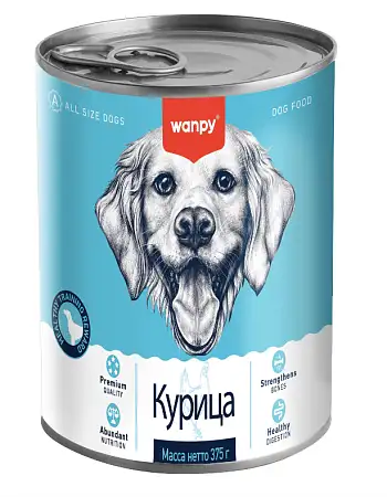 Купить wanpy dog Консервы для собак из курицы