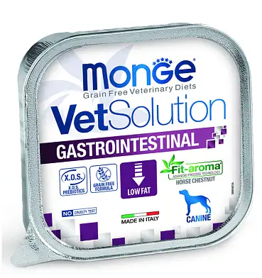 Monge VetSolution Dog Gastrointestinal диетический корм для взрослых собак всех пород при заболеваниях ЖКТ (ламистер)