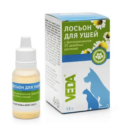 Купить ВЕДА лосьон для ушей зоогигиеническое средство для собак и кошек