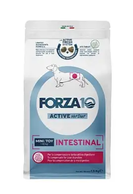 Forza10 Active VetDiet INTESTINAL mini/toy сухой диетический корм для взрослых собак мелких пород, при заболеваниях желудочно-кишечного тракта