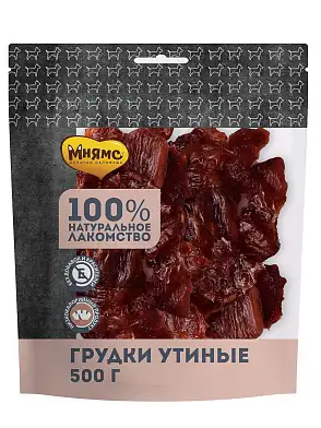Мнямс лакомство для собак Грудки утиные 500г