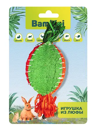 Купить bambini pets Игрушка для грызунов "Репка" из люфы