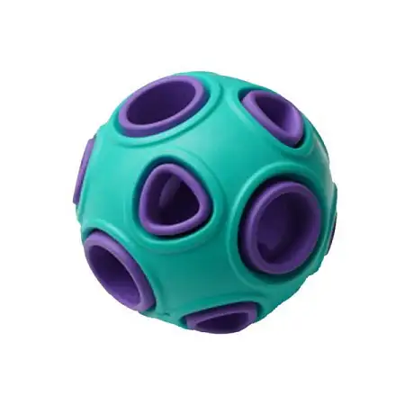 Купить homepet silver series игрушка для собак мяч бирюзово-фиолетовый каучук