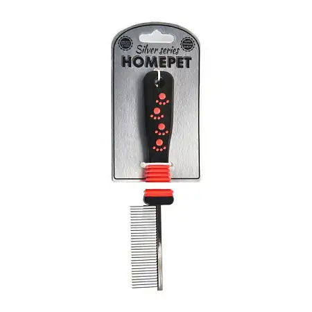 Купить homepet silver series расческа металлическая для собак и кошек 31 зуб