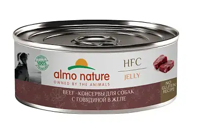 Almo Nature Консервы для собак и щенков с говядиной в желе (HFC, Jelly, Beef)