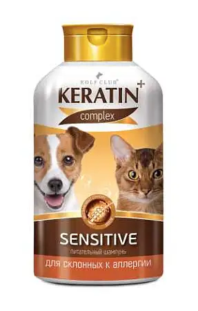 Купить rolf club Шампунь keratin+ sensitive для аллергичных кошек и собак