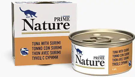 Купить prime nature Консервы для кошек в желе, тунец с сурими