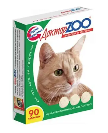 Купить ДОКТОР zoo Мультивитаминное лакомство для кошек (здоровье и красота)