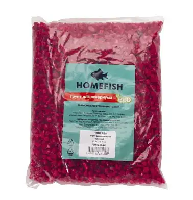 HOMEFISH грунт для аквариума красный