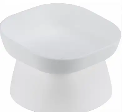 HOMEPET Frost Touch миска пластиковая на подставке квадратная для кошек и собак, белая