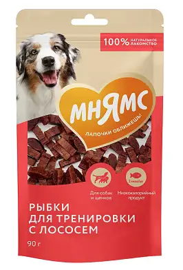 Мнямс лакомство На каждый день для собак Тренировочные рыбки из лосося
