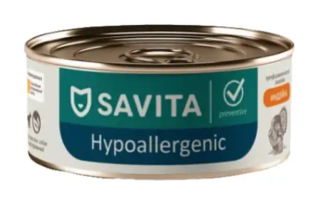 Купить savita vet hypoallergenic консервы для взрослых собак при пищевой аллергии с индейкой