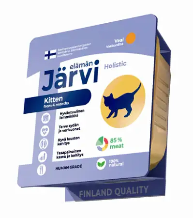 Купить jarvi паштет мясной для котят с телятиной (ламистер)