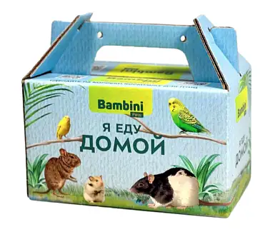 Bambini Pets переноска - кормушка для птиц и грызунов