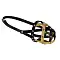 Tappi Мэд амуниция кожаный намордник для собак, желто-черный #2