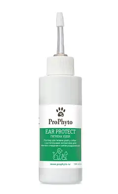 ProPhyto EAR PROTECT раствор для чистки ушей собак и кошек с противовоспалительными свойствами